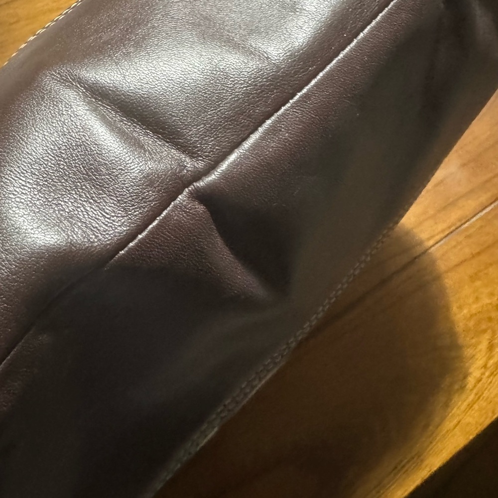 Coach Signature Park Duffle in Khaki w./ Dark Brown Leather - Picture 7 of 10